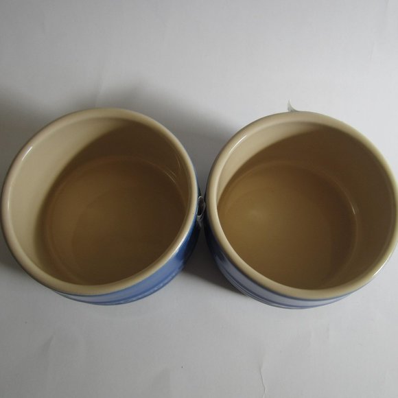 Le Creuset Ramekin Ceramic Stoneware Blue 2 Pieces Set - Picture 2 of 4